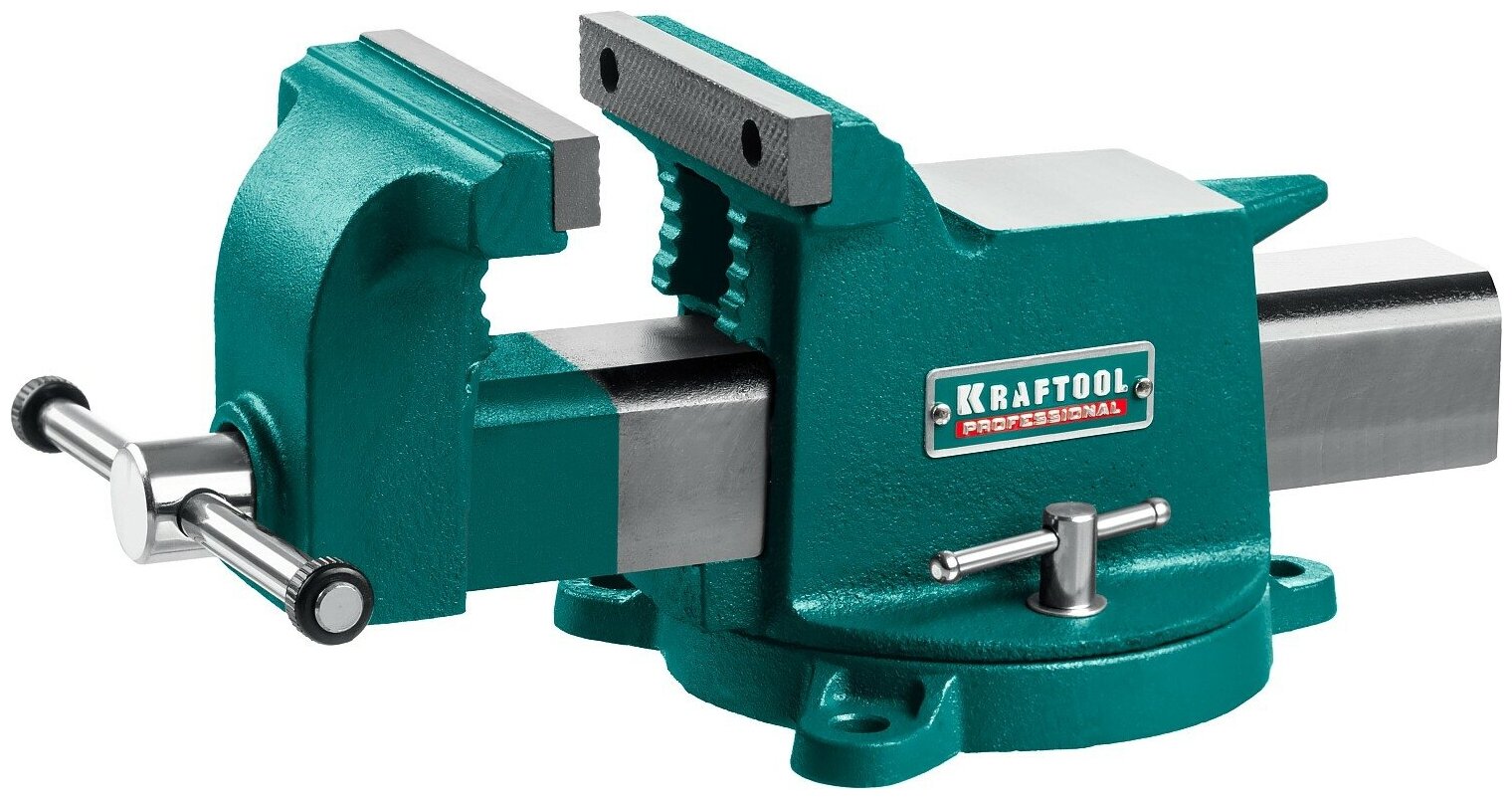 KRAFTOOL STEEL, 125 мм, Стальные слесарные тиски (32701-125)