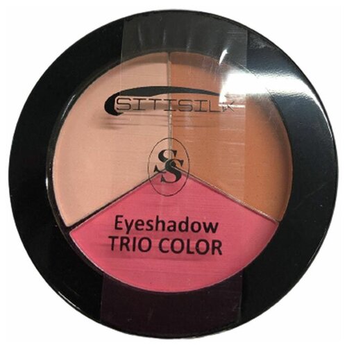 Sitisilk Тени для век 3-х цветные Trio Color Eyeshadow, S403, тон 15 розовый мат + песочный мат + алый мат