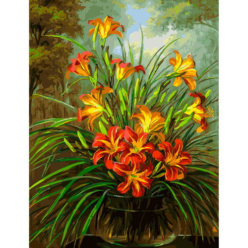 Белоснежка Картина по номерам Букет из лилий (260-AS), 30 х 40 см, разноцветный белоснежка картина по номерам букет в саду 265 as 30 х 40 см разноцветный