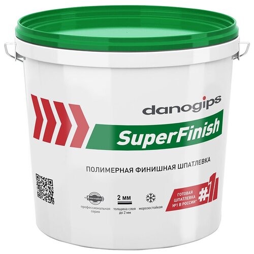 Шпатлевка для внутренних работ полимерная Danogips SuperFinish 5кг . Шитрок