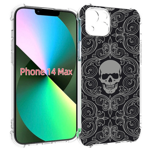Чехол MyPads орнамент-черепов для iPhone 14 Plus (6.7) задняя-панель-накладка-бампер