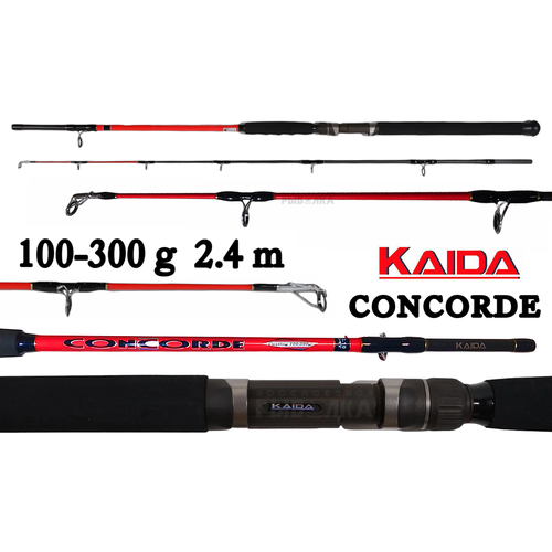 спиннинг kaida concorde 50 150гр 2 40м Спиннинг Kaida Concorde, тест 100-300гр, 2.4м для троллинга