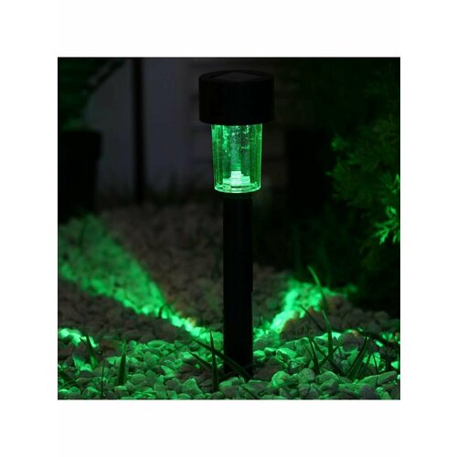 Садовый фонарик на солнечной батарее «Цилиндр», мульти RGB