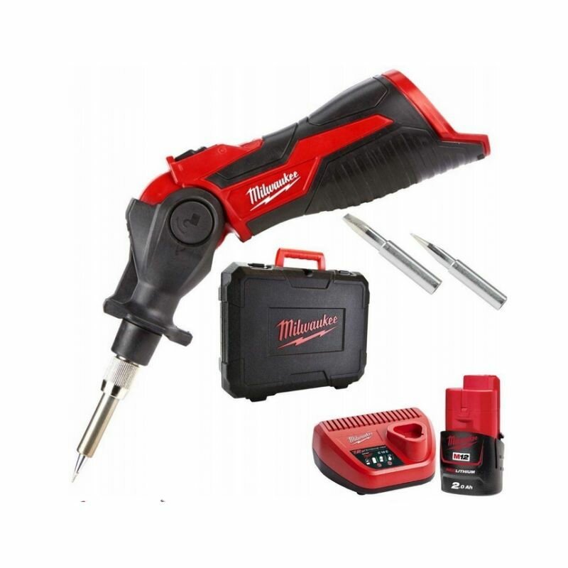 Аккумуляторный паяльник Milwaukee M12 SI-201C Li-Ion 2Ач