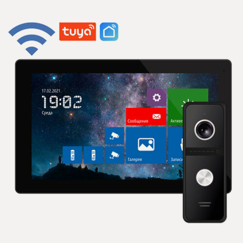 Изображение товара Novicam FREEDOM 10 FHD WIFI KIT NIGHT - комплект из 10.1" сенсорного Full HD WIFI монитора и вызывной панели (v.4230)