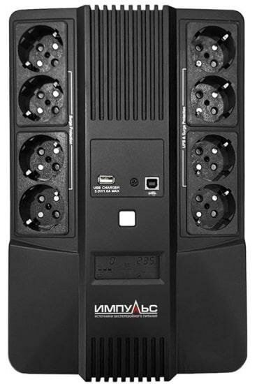 Источник бесперебойного питания Импульс Мастер 800 480W MT80107