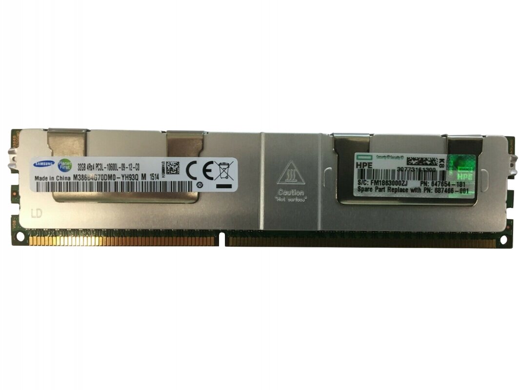 Память 647654-081 HP 32GB (1x32GB) PC3L-10600L Load Reduced