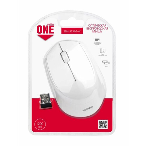 Мышь беспроводная Smartbuy SBM-333AG-W белый (SBM-333AG-W) мышь wireless smartbuy one 333ag w белая