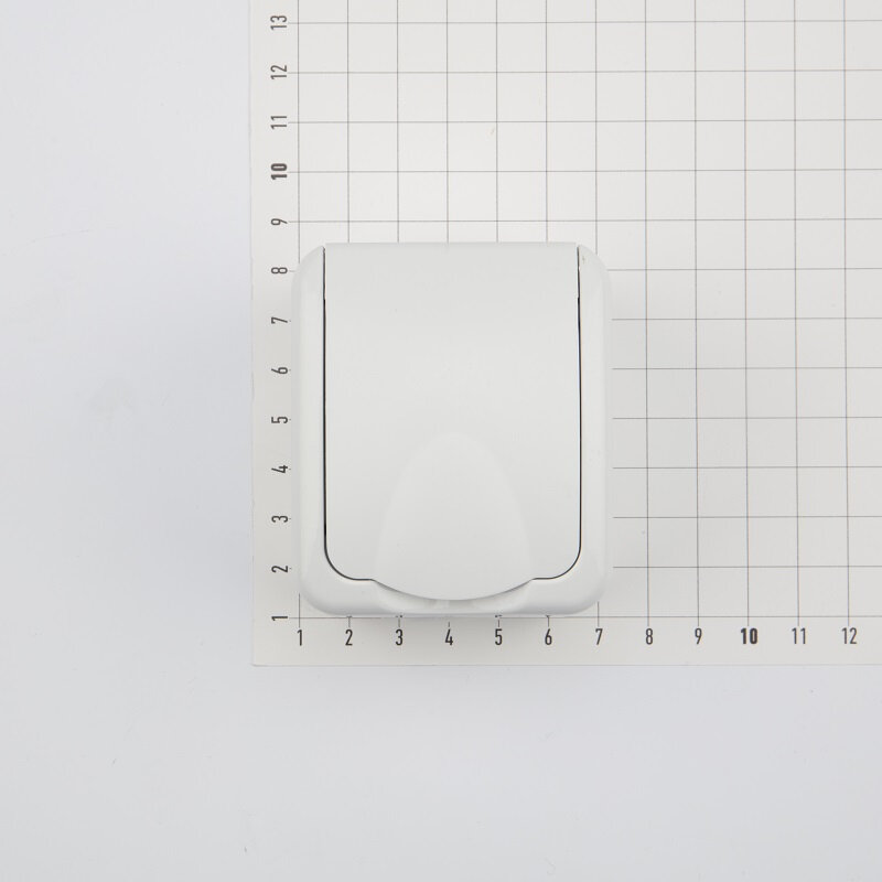 розетка 1-ая kranz mini наружная серия, ip54, с заземлением, керам.осн., белая, kr-78-0605 - фото №10