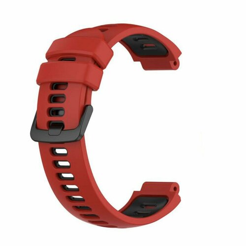 Ремешок силиконовый для смарт-часов Garmin Forerunner 220 , 230 , 235 , 630 , 620 , 735XT Approach S5 , S6 , S25 черно-синий jker colorful watchband strap for garmin forerunner 630 band silicone bracelet for forerunner 220 230 235 620 735xt approach s6