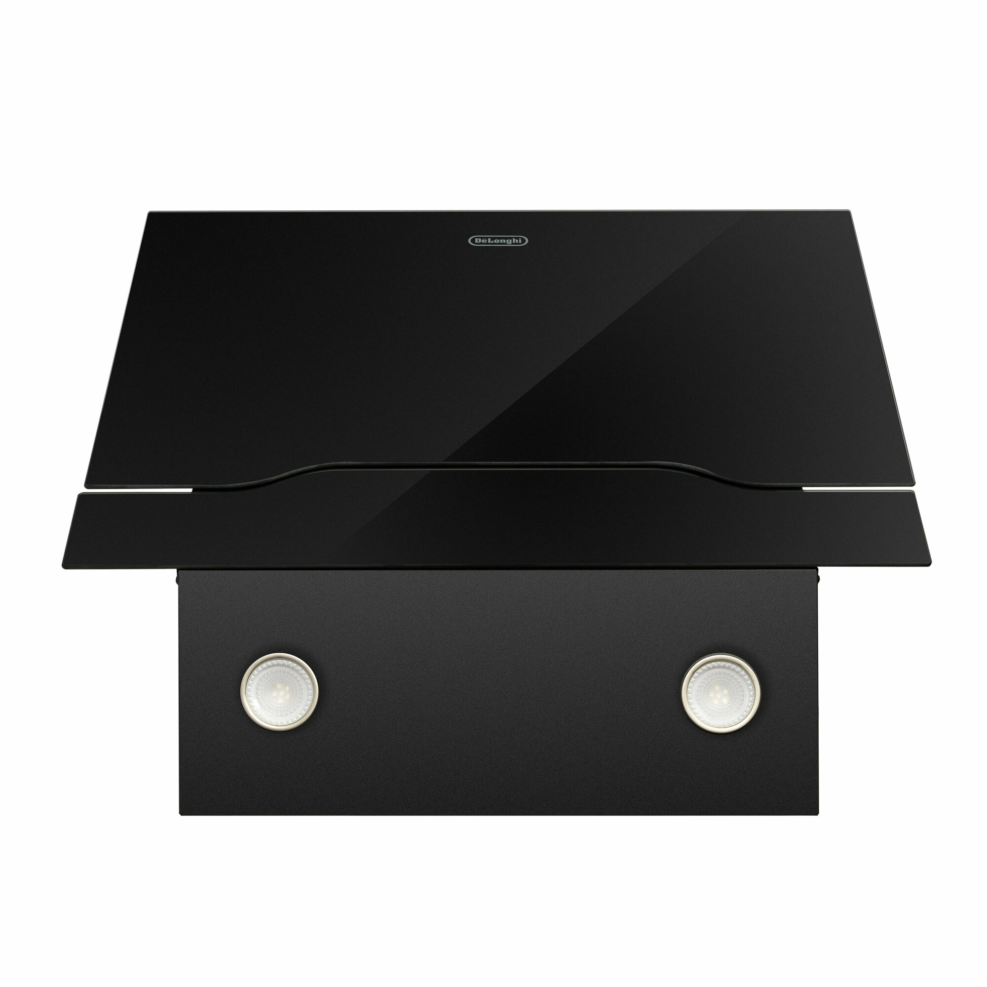 Наклонная стеклянная кухонная вытяжка DeLonghi Linea 608 NB, 60 см, черная