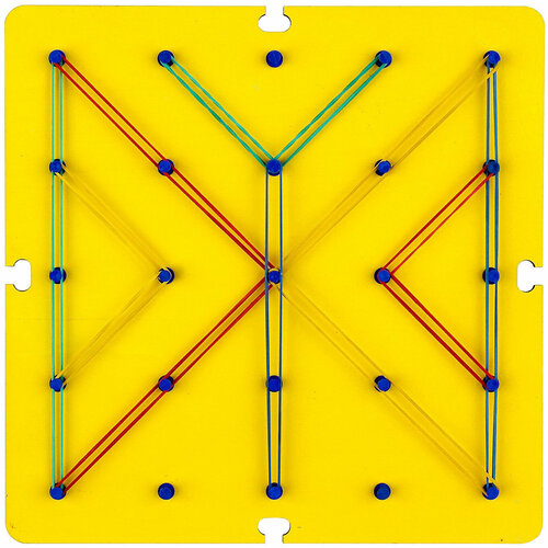 геоборд с резинками математический планшет головоломка Деревянный геоборд с резинками Ассорти, математический планшет, геометрик, со схемами