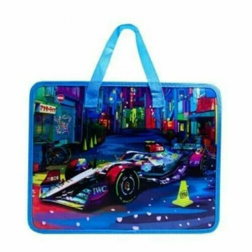 Папка школьная для тетрадей А4 на молнии с ручками 