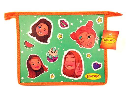 фото Папка для тетрадей А5, пластиковая, молния сверху, 230*190*50мм, ТМ "Лимпопо"эмоджи" LPR0388