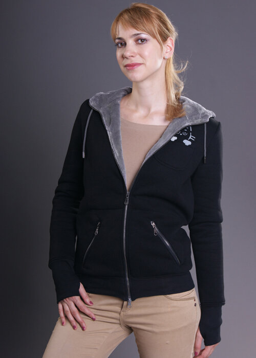 Толстовка ЭнигмаСтиль, размер 44, , черный