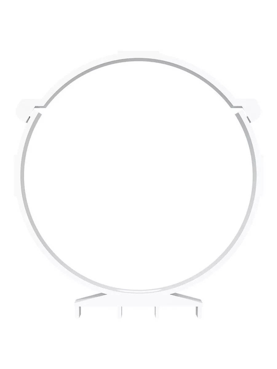 Держатель круглого канала ERA 12,5ДКП, D125 мм, пластик белый — фото 1