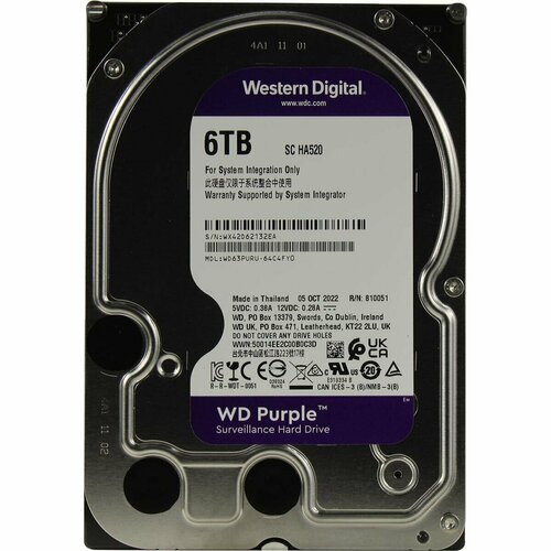 Жесткий диск Western digital Purple PR2000M-3 6 Тб WD63PURU 17999₽
