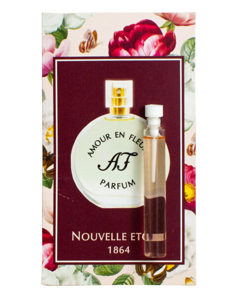 Новая Заря Любовь в цветах - Amour En Fleurs духи на открытке 3 мл