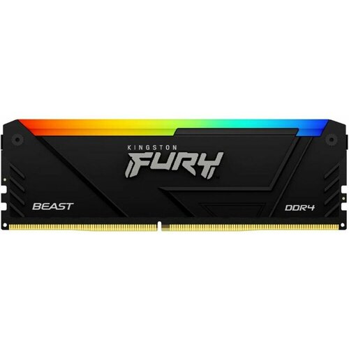 Оперативная память Kingston 64GB 3200MHz DDR4 CL16 DIMM (Kit of 4) 1Gx8 FURY Beast RGB