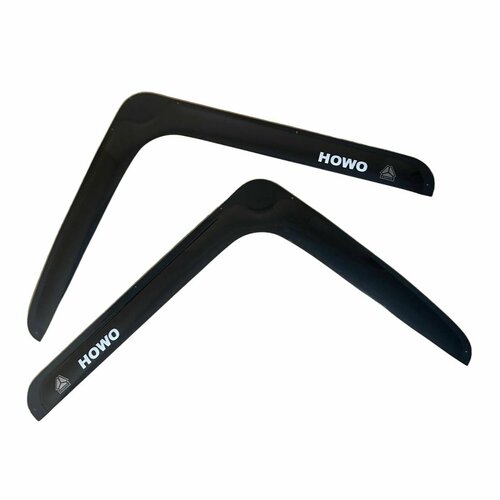 Дефлектор двери (ветровики) с лого на HOWO T5G