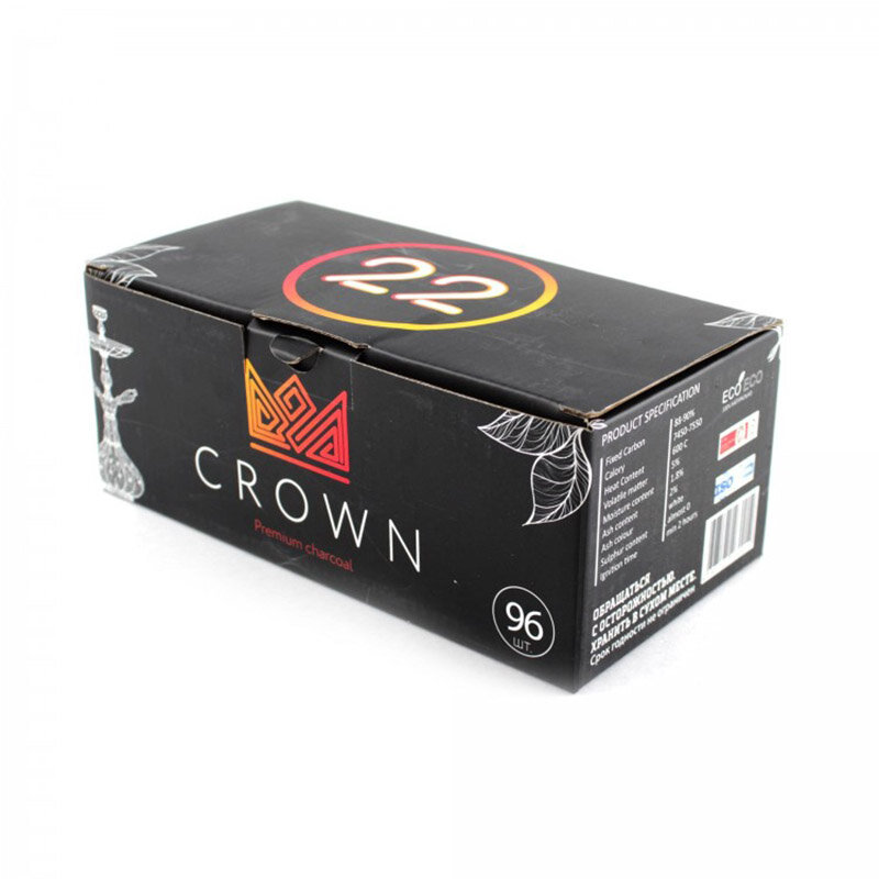 Уголь Crown 96 шт 22мм