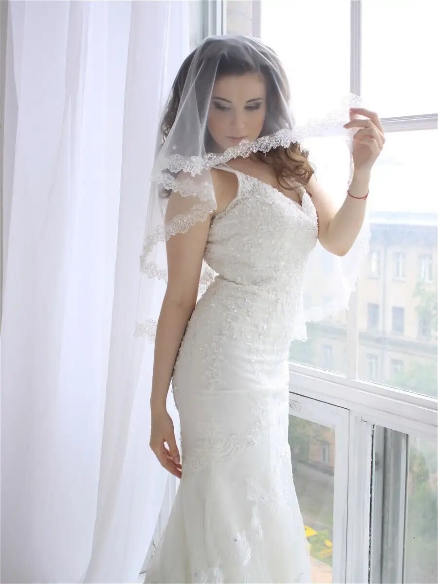 Фата Romantic Wedding свадебная, белый — фото 1