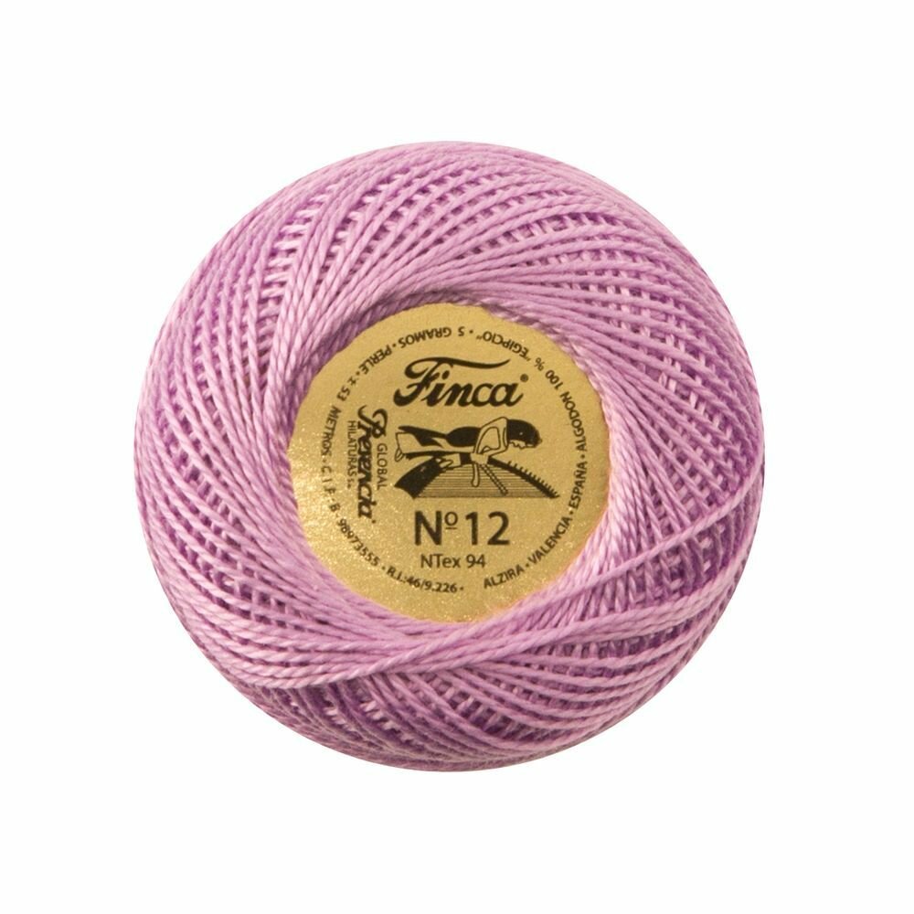 Мулине PRESENCIA HILATURAS "Finca Perle", Жемчужное, №12, однотонный цвет 2606, 1 моток