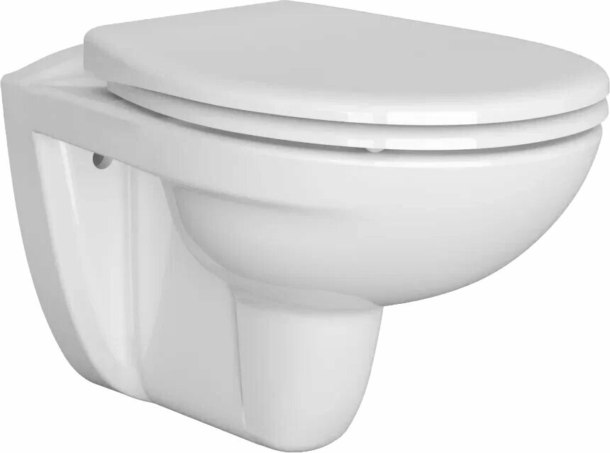 Унитаз подвесной VitrA Normus 6855B003-0101 с микролифтом без бачка фарфоровый антивсплеск белый овальный