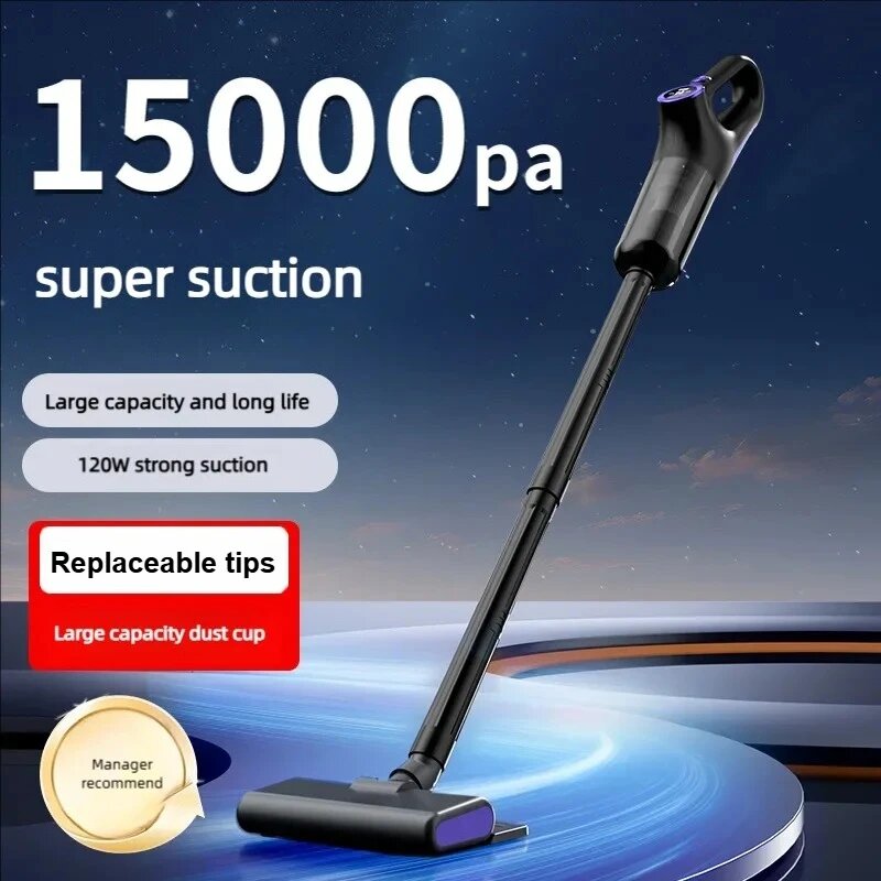 Изображение Вертикальный/ручной пылесос Xiaomi, 120 Вт, беспроводной, влажная уборка, пылесборник