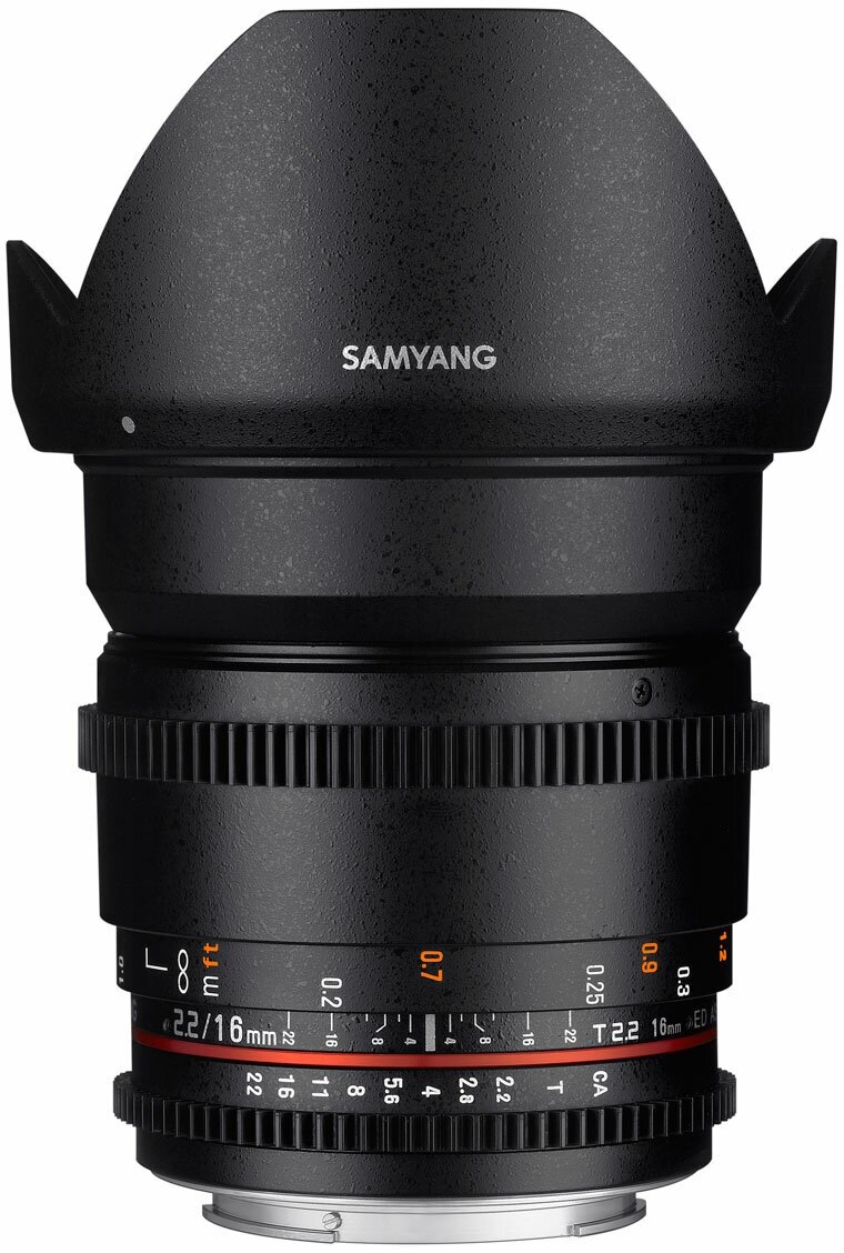 Samyang 16mm T2.2 ED AS UMC CS VDSLR II Sony E