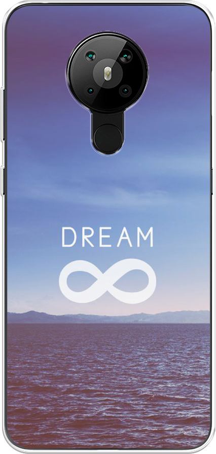 Силиконовый чехол на Nokia 5.3 / Нокиа 5.3 "Lream бесконечность"