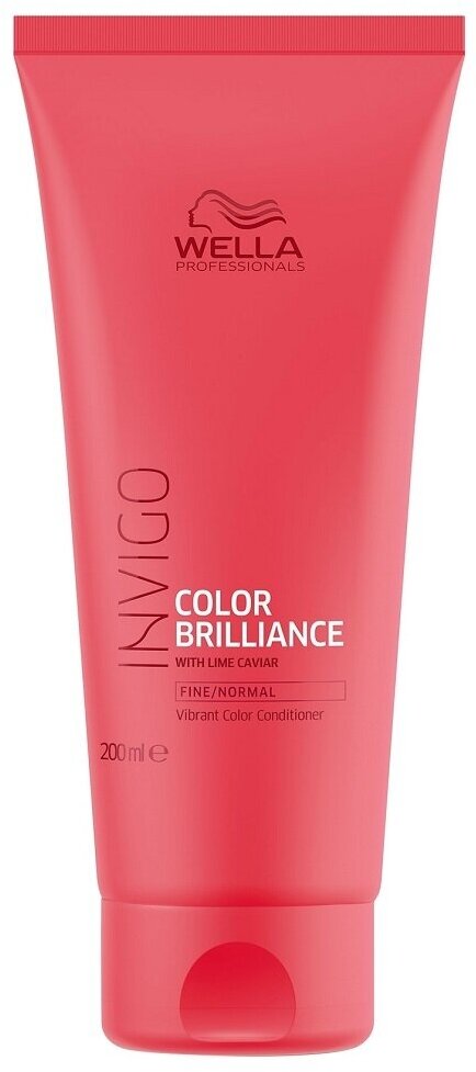 Wella Professionals Invigo Color Brilliance - Велла Инвиго Колор Бриллианс Бальзам-уход для защиты цвета окрашенных нормальных и тонких волос, 200 мл -