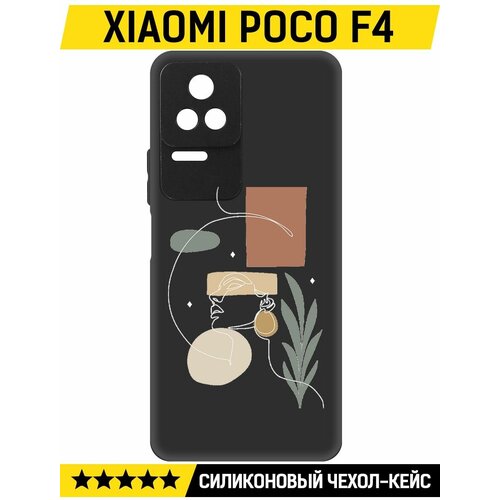 Чехол-накладка Krutoff Soft Case Элегантность для Xiaomi Poco F4 черный чехол накладка krutoff soft case элегантность для xiaomi 13 lite черный