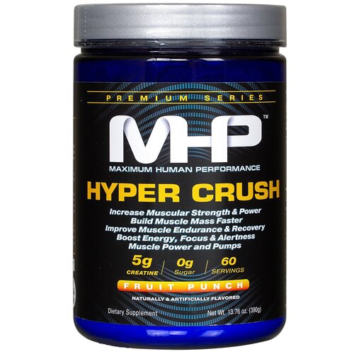 Hyper Crush, 390 г / 60 порций, Fruit Punch / Фруктовый Пунш