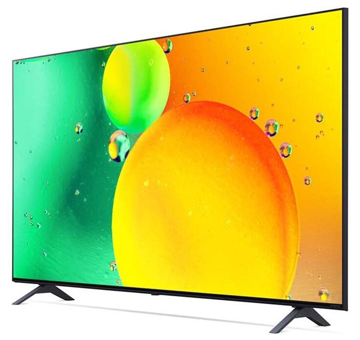 55" Телевизор LG 55NANO756QA 2022 NanoCell, LED, HDR RU, черный