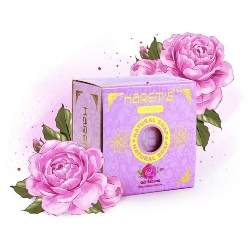 HAREM'S/ Мыло с маслом Дамасской розы - 150 гр.