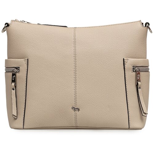 фото Сумка женская labbra, натуральная кожа, бежевый