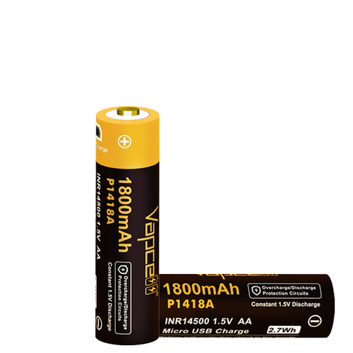 Аккумулятор Vapcell P1418A 1800mAh Li-ion АА 1.5V пальчиковый