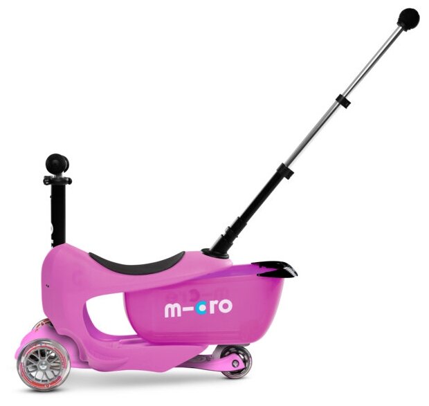 Трехколесный самокат Micro Mini2GO Pink Deluxe Plus (MMD033)