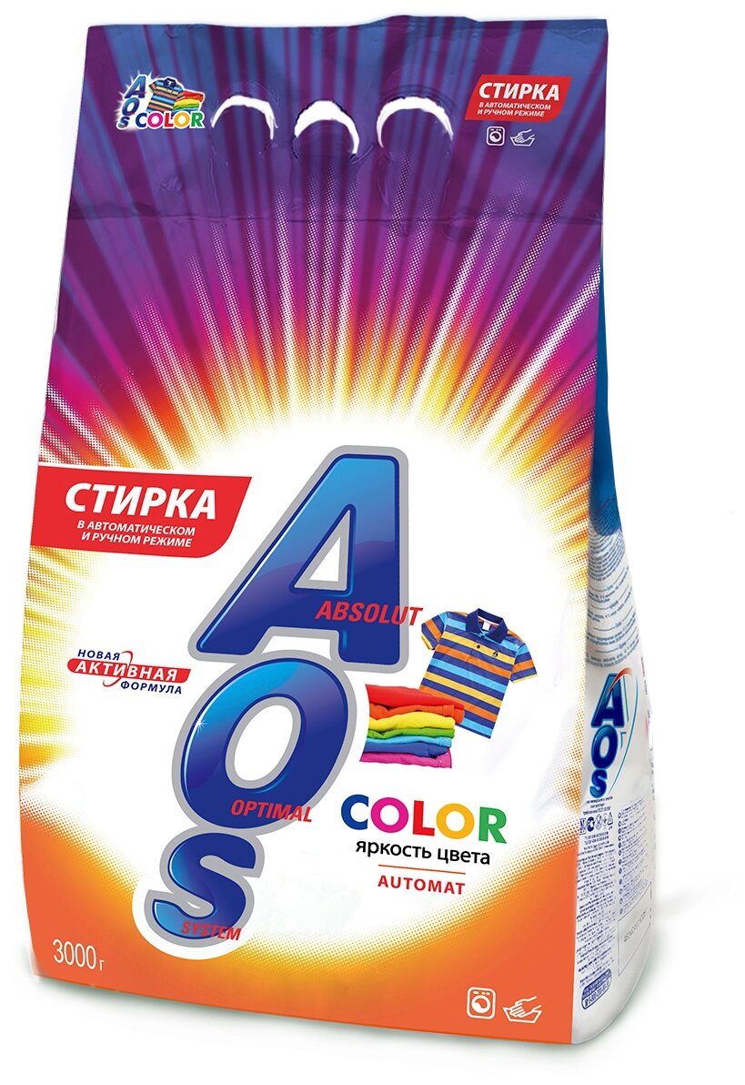 Стиральный порошок AOS Color Automat 3кг - фото №7