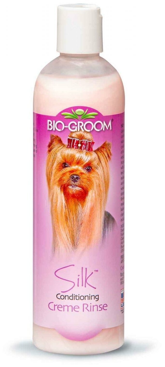 Bio-Groom Silk Condition кондиционер-ополаскиватель для блеска и гладкости шерсти 355 мл