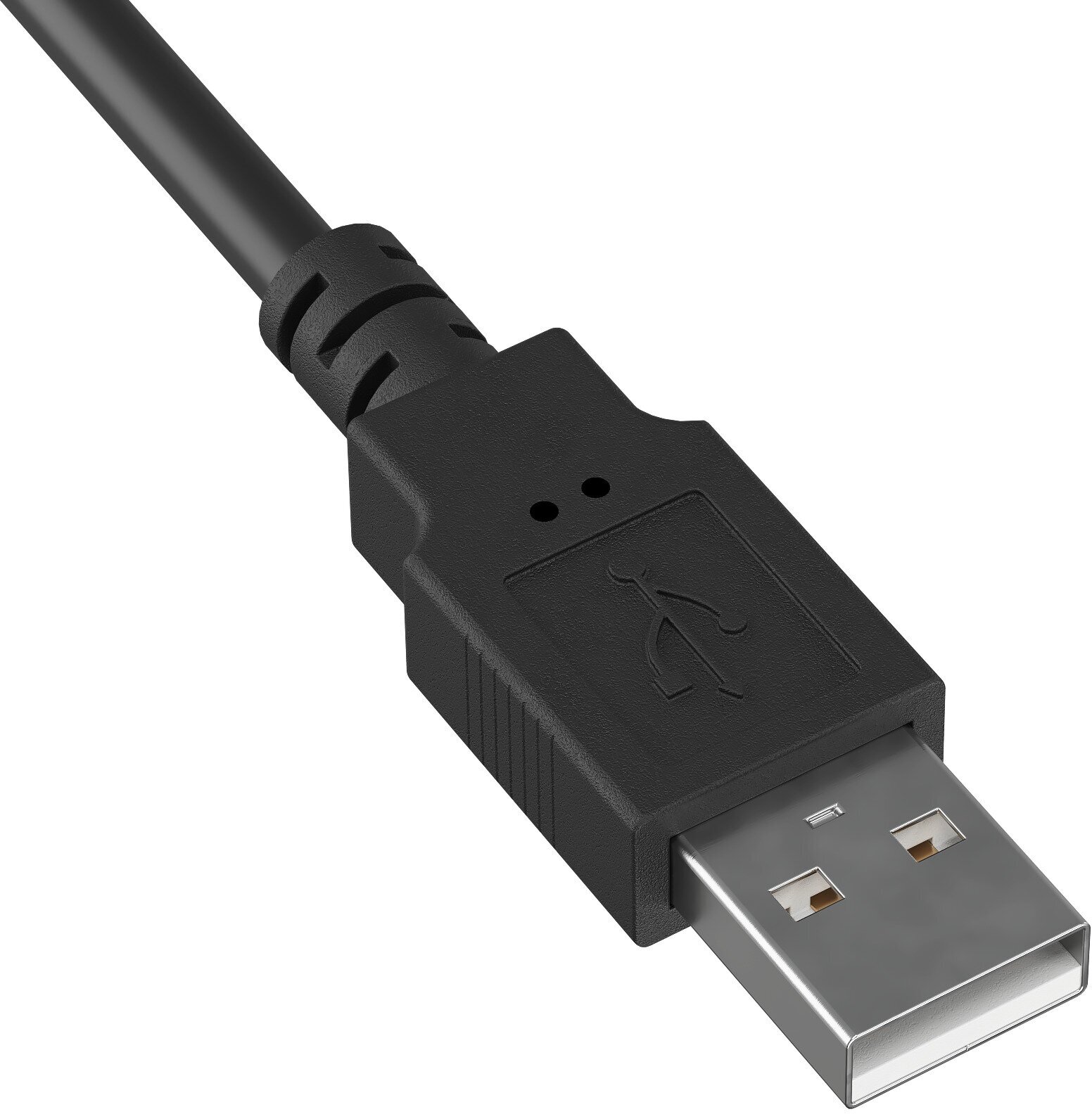 Кабель-переходник GSMIN A86 USB (M) - 3 x RCA тюльпан (M) AV-оборудование к HDD-плееру (15 м) (Черный)