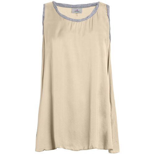 Майка Deha, размер XS, бежевый top femme white v neck camisole women tops 2022 summer button satin silk tank top casual woman clothes sleeveless tanks camis