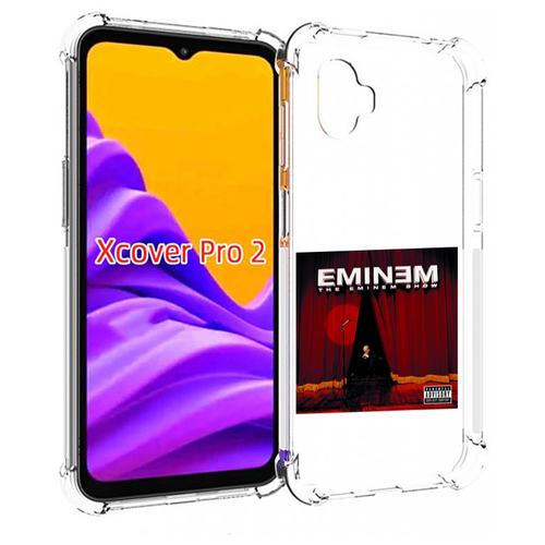 Чехол MyPads THE EMINEM SHOW для Samsung Galaxy Xcover Pro 2 задняя-панель-накладка-бампер