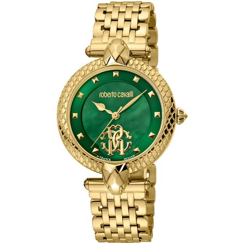Наручные часы Roberto Cavalli by Franck Muller Snake, зеленый, золотой