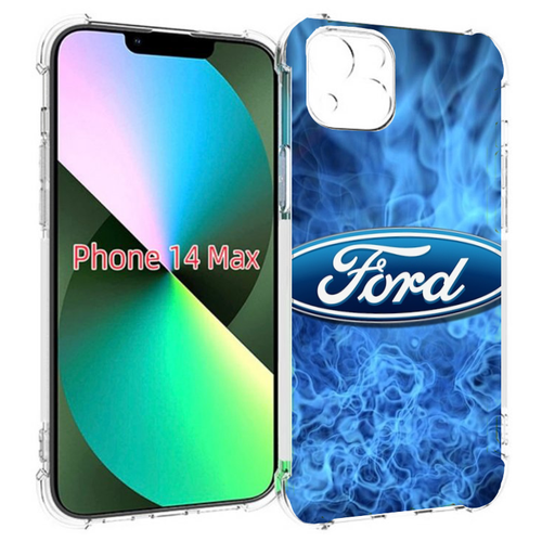 Чехол MyPads ford-форд-22 м для iPhone 14 Plus (6.7) задняя-панель-накладка-бампер чехол для ford форд с 3 кнопками противоударный стиль под мрамор с ремешком