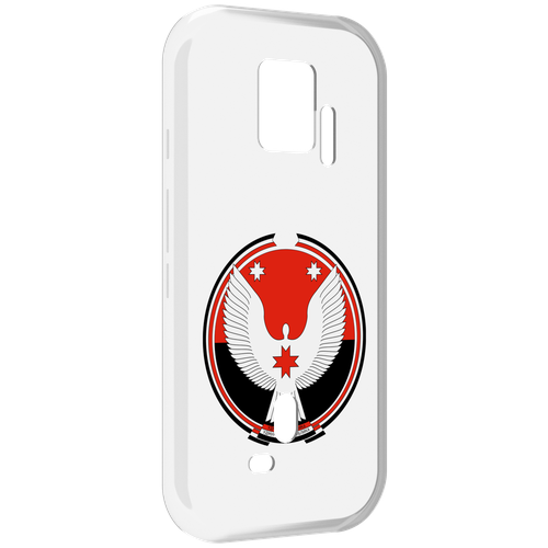 Чехол MyPads герб-удмуртия-ижевск для ZTE Nubia Red Magic 7S Pro задняя-панель-накладка-бампер чехол mypads герб хабаровский край для zte nubia red magic 7s pro задняя панель накладка бампер