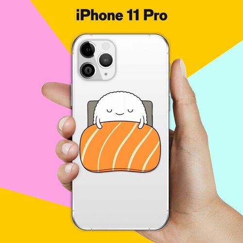 Силиконовый чехол Суши засыпает на Apple iPhone 11 Pro силиконовый чехол суши собачки на apple iphone 11