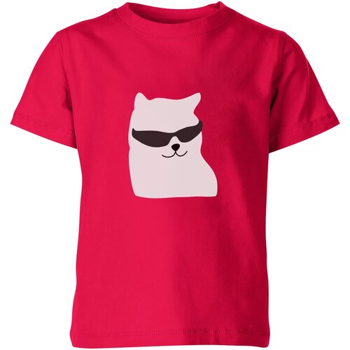 Футболка Us Basic, размер 4, розовый детская футболка кот в очках 164 темно розовый