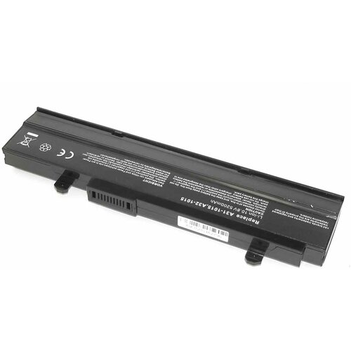 Аккумуляторная батарея для ноутбука Asus Eee PC 1015 (A32-1015) 10,8V 5200mAh OEM черная аккумулятор для ноутбука asus eee pc 1015pe